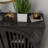 Modern Fluted Sideboard Cabinet, Black-1257098380
