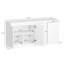 Buffet viennois de 62 po en blanc