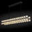 Jaylnn 60 - Light 54’’  Crystal Dimmable LED Kitchen Island Rectangle Chandelier(Includes 60XG4 Bulbs)-2077281858