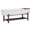 Banc de rangement rembourré avec compartiment caché, banc de vestibule pour le salon, vestibule-130471729-130471731