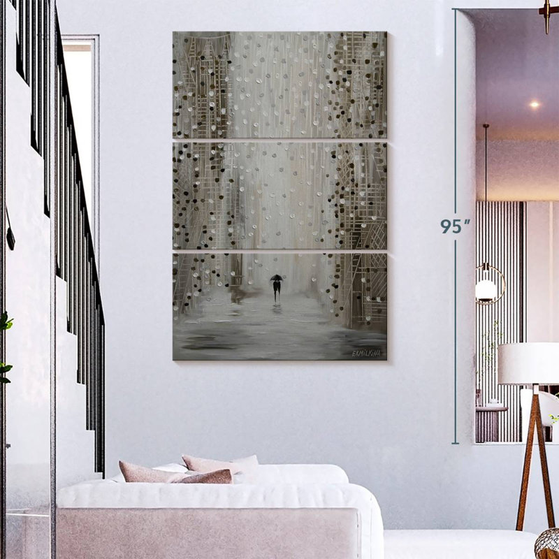 Hardie Under The Rain, 74" H x 48" W