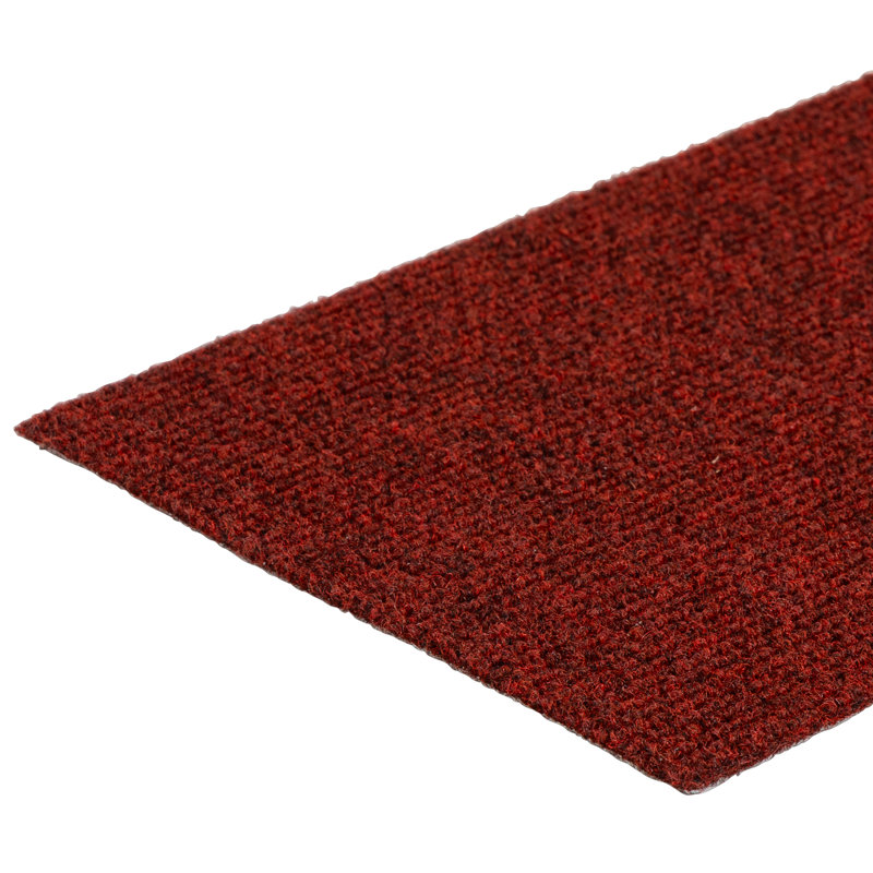 Brandun Self-adhesive Stair Mats Anthracite, Red, 60cm x 25cm
