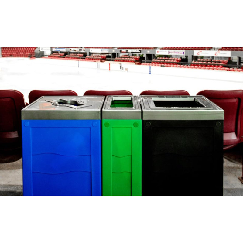 Poubelle de recyclage pour bouteilles et canettes 50 gallons Sturdy Essentials