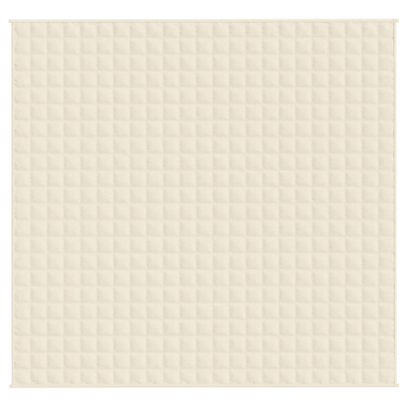 Couverture en tissu , Crème, crème, L 86,6 po x L 92,5 po
