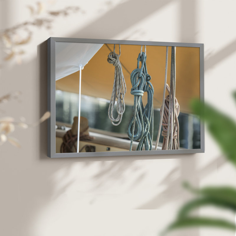 Seaworthy - Imprimé encadré - Restickable, H 16 po x l 20 po, Gris