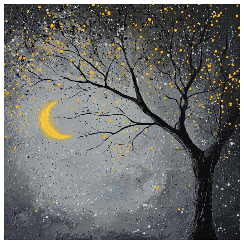 Rideaux de fenêtre Moonlit Tree, 50 po x 92 po - 1 panneau, Blocage
