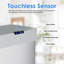Poubelle en acier inoxydable 18,5 gallons avec capteur de mouvement, poubelle automatique, couvercle à fermeture en douceur, pour la cuisine, le bureau, le véhicule récréatif, la chambre à coucher et le salon (blanc)-103356994-103878245