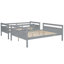 Lit superposé avec échelle, barrière de sécurité-322029694
