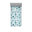 Bleu sarcelle foncé / motif floral écume de mer 