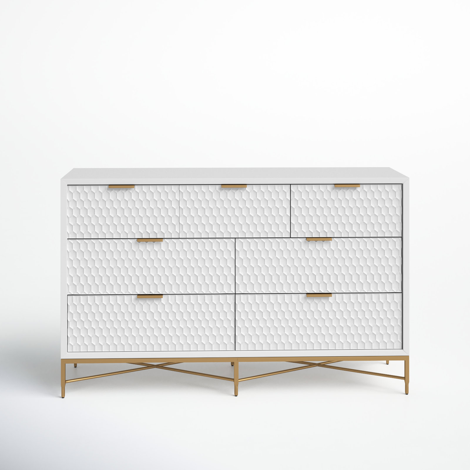 Capra 56" Double Dresser, White