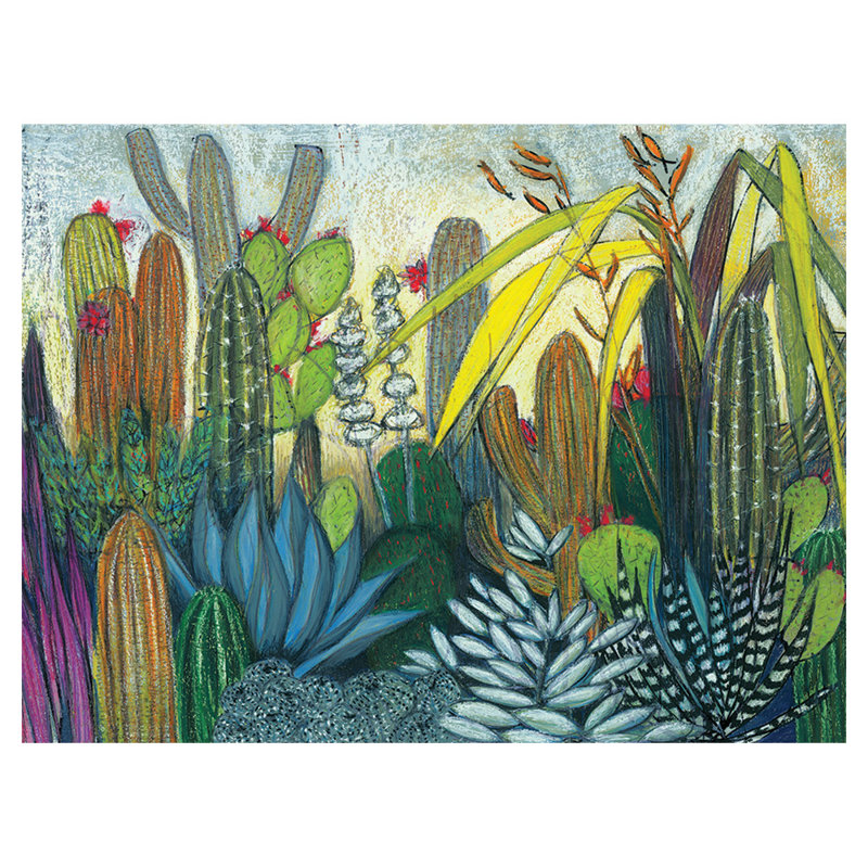 SHYAMA RUFFELL (SUCCULENTS) 60X80 CANVAS - Wrapped Canvas Canvas