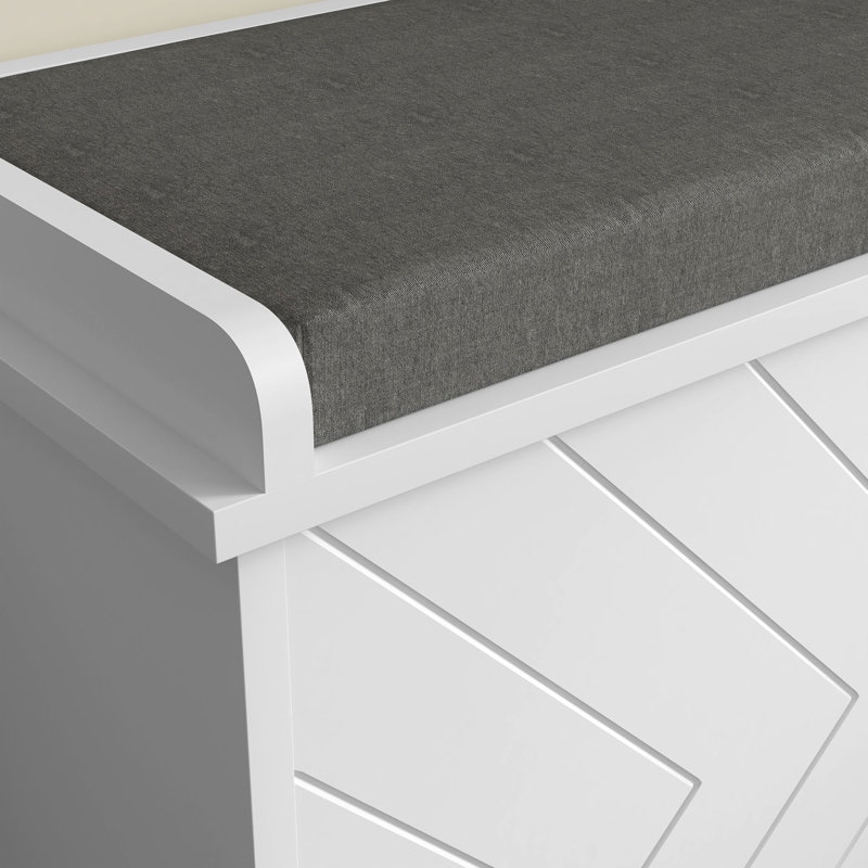 Faynett Polyester Upholstered Storage Bench
