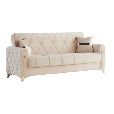 Ferrero Twin 89'' Upholstered Convertible Sofa