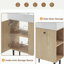Meuble-lavabo avec porte en céramique 21,6 po-1230916760