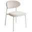 COWLEY 46cm H Upholstered Metal Low Back Side Chair in Beige
