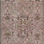 Tapis turc rétro à motif floral fabriqué à la main de couleur rose