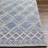 Geometric Flatweave Recycled P.E.T. Area Rug in Blue-444730799
