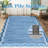 Scalloped Area Rugs Washable Modern Accent Rug, Stain-Resistant Foldable Floor Mat with Non-Slip Backing, Contemporary Low Pile Indoor Carpet for Bedroom, Living Room-1644130231