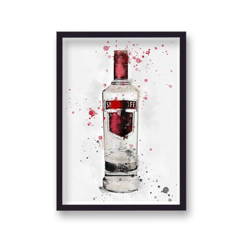 Spirit Graphic Splash Smirnoff Vodka Inspired by Vouvart - Single Picture Frame Print