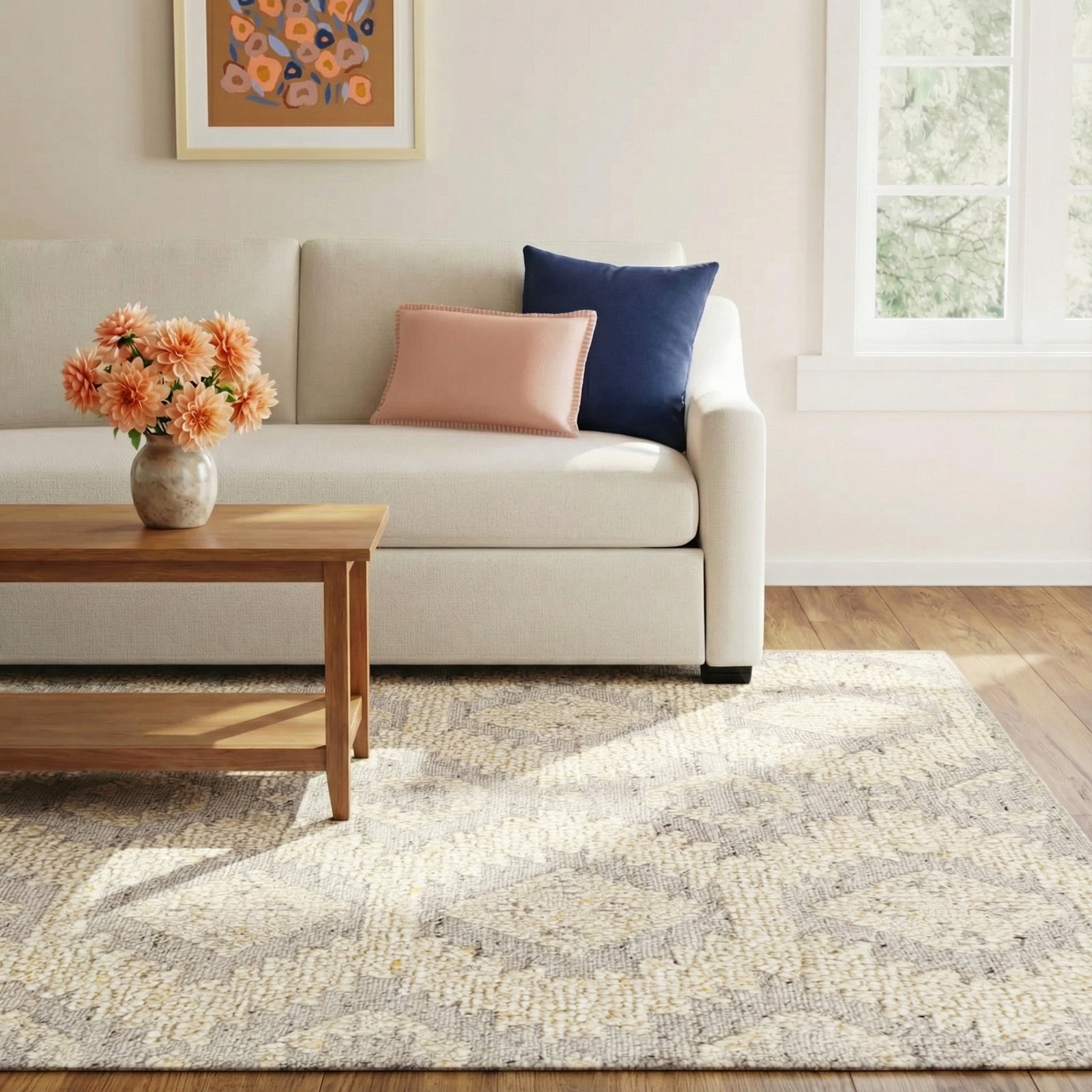 Oldcastle Hand-Woven Geometric Rug, Rectangle 8' x 10'
