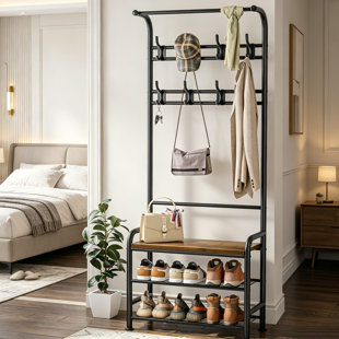 Metal 8 - Hook Coat Rack