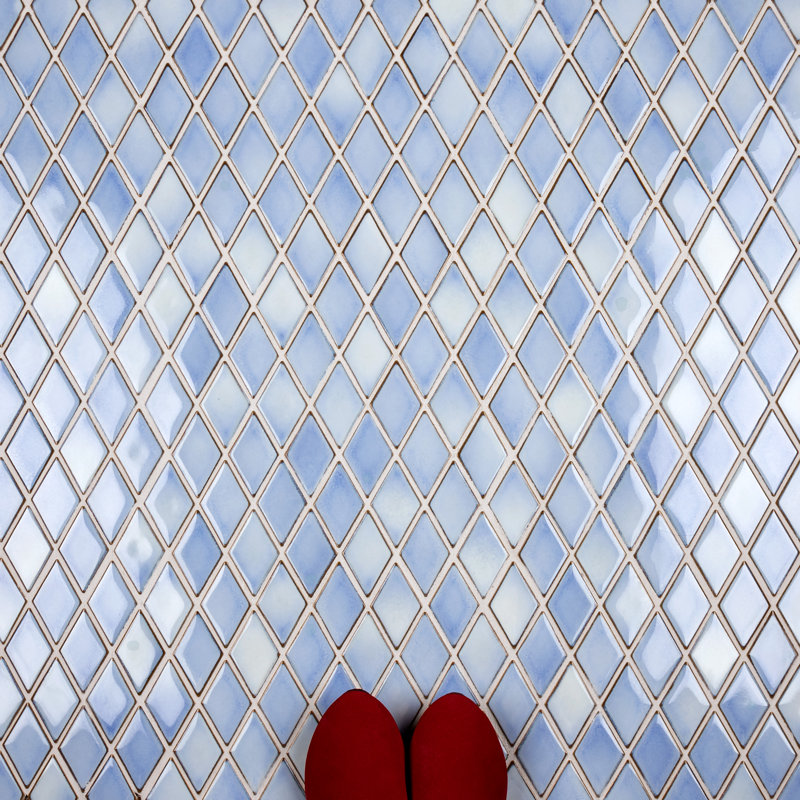 Hudson 2" x 3" Porcelain Grid Mosaic Wall & Floor Tile, Multicolor