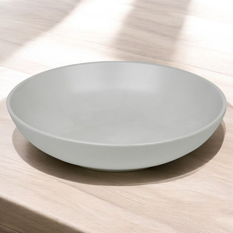 17 Stories Ceramic Serving Bowl, White