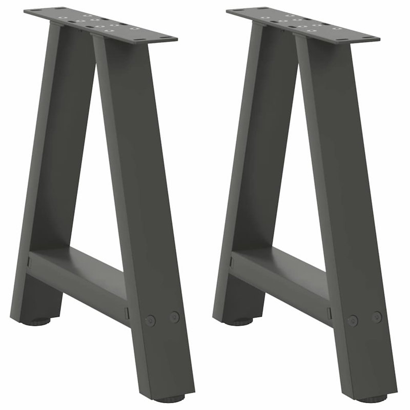 Sarbash Table Leg, Anthracite, 43cm H x 50cm W