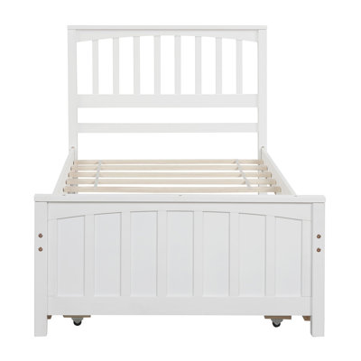 Lit plateforme simple avec lit gigogne