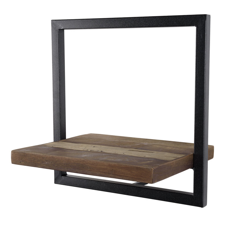 Mccombs Teak Solid Wood Floating Shelf, 35cm H x 35cm W x 25.3cm D