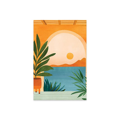 «Riviera Villa View» par Modern Tropical - impression non encadrée