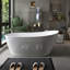 Baignoire de trempage autoportante en acrylique blanc brillant 55 "x 30" A29