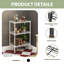 Multi Purpose Metal Storage Rack With 3 Layers, Living Room Storage Shelf, Bathroom Towel Shelf, Laundry Room Organizer, Kitchen Pantry Rack Save Space, White Color