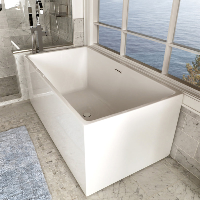 Aquasei 59.12'' L Freestanding Soaking Bathtub
