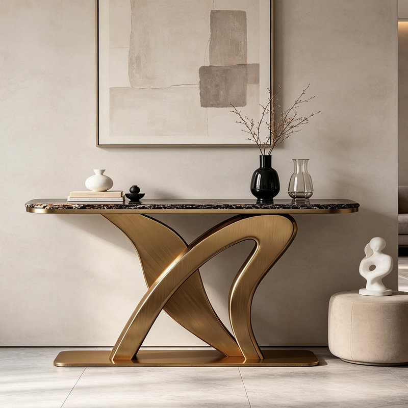 Console Italian Luxury, 33.5" H x 59.1" W x 13.8" D