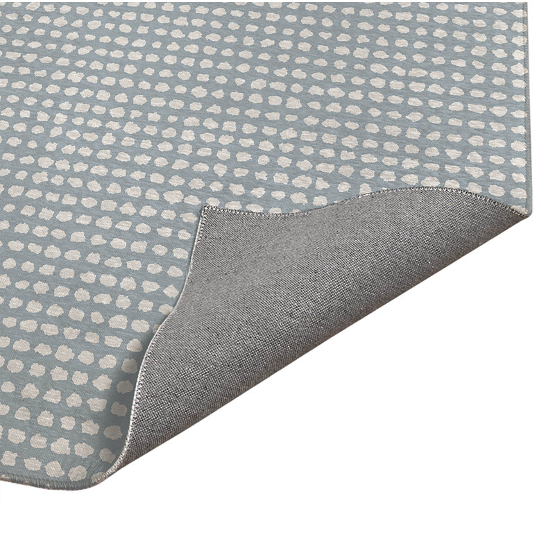 Tapis de cuisine anti-dérapant léger Grunge Row, Bleu ardoise, Rectangulaire 2 pi x 3 pi