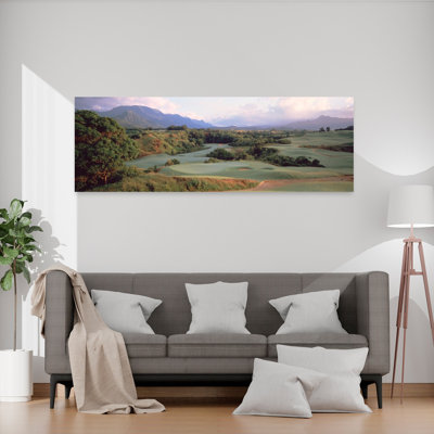«Princeville Golf Course Kauai Island Hi Abstract Tropical Landscape», art mural