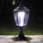 Hernandez Outdoor Solar LED Traditional Vintage Metal Lamp Post Lantern Head