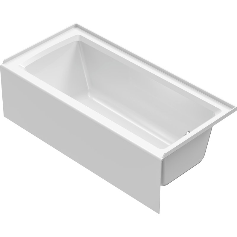 Duravit Architec 66" x 32'' Alcove Soaking Bathtub, Right