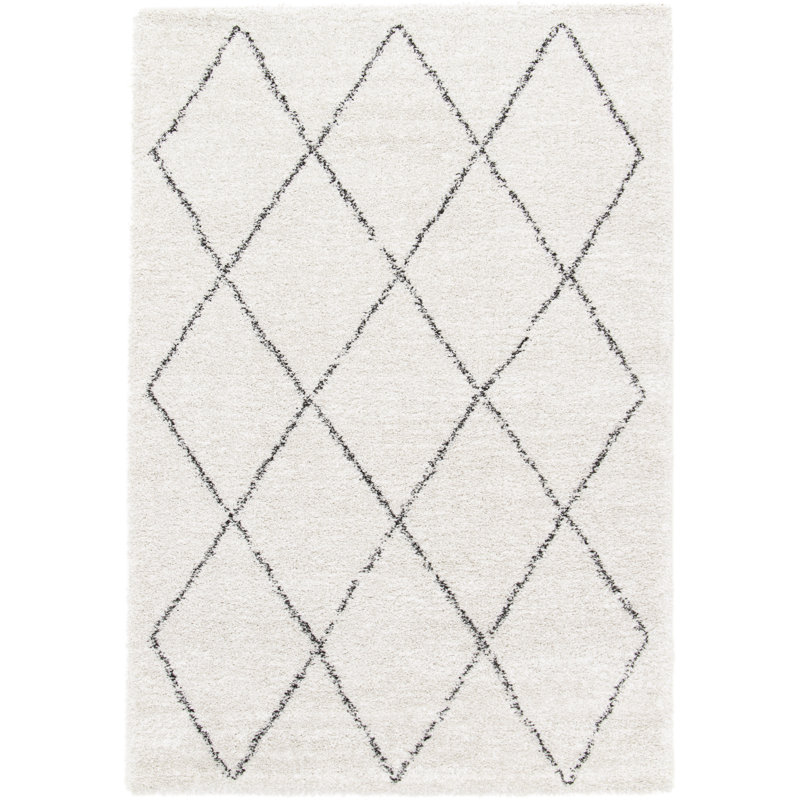 Elsa Geometric Shag Area Rug, Rectangle 160 x 230cm