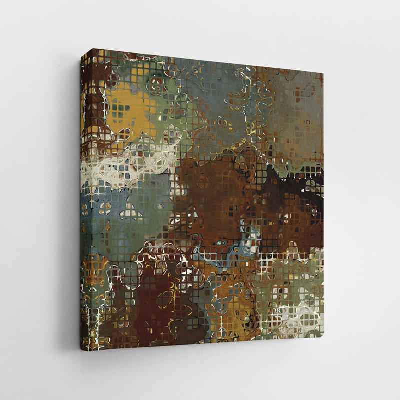 Land Land I - peinture sur toile tendue, H 20 po x l 20 po