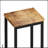 Modern Design Kitchen Dining Table Set With 3 Stools, Unique Splicing Top And Space-Saving Hanging Stool Design-1848291693-1848291690
