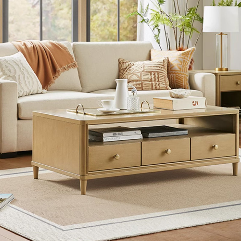 Table basse en bois massif American Design Sense