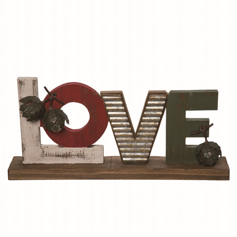 Signe d'amour en bois