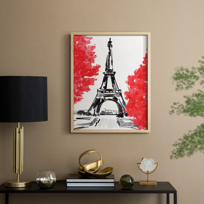 Day in Paris II, reproduction encadrée - bois massif