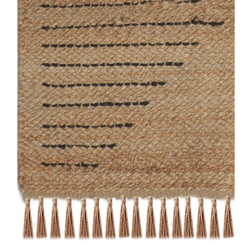 Tapis brun en jute / sisal touffeté à la main Schuman Southwestern, Rectangle 3 pi x 5 pi