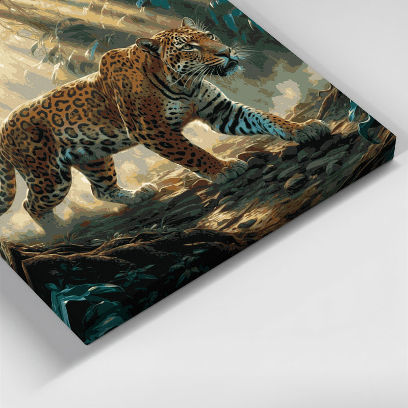 «Big Cats Central American Jaguar», art mural sur toile, H 24 po x l 36 po
