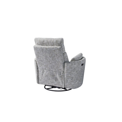 Upholstered Power Rock Swivel Recliner Chair