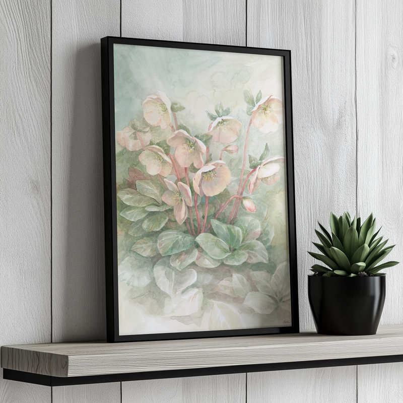 «Hellebores» par Beth Grove, reproduction d'art, Noir, H 16 po x l 12 po