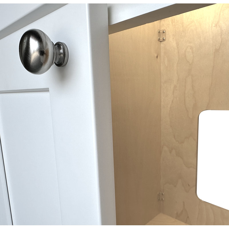 Ensemble de meuble-lavabo simple 66 po Disar, Blanc